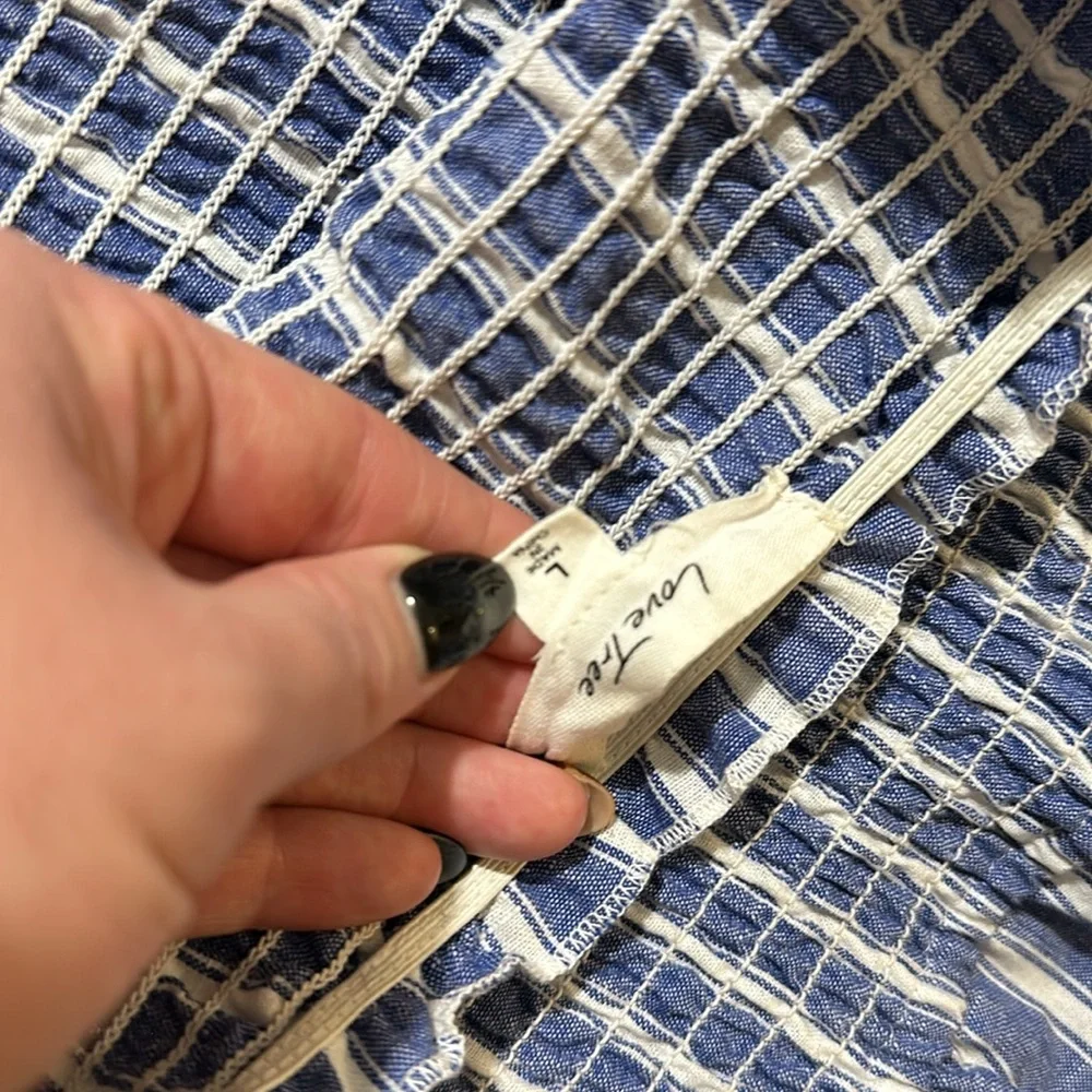 Love Tree Strapless Smocked Romper - Picture 3 of 3